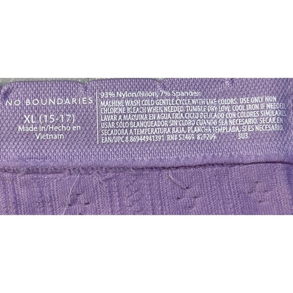 No Boundaries 2-Pack Seamless HIPSTER Panties XL Blue Butterfly & Lavender - Picture 7 of 7